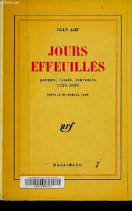 Jours effeuillés poèmes, essais, souvenirs 1920-1965.