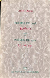 Poèmes de 1948 Ballasts suivi de poèmes de 1951 le vin pur.