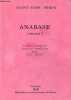 Anabase (extraits) - Collection Bibliothèque Internationale de Poésie.. Perse Saint-John