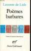 Poèmes barbares - Collection poésie n°202.. de Lisle Leconte