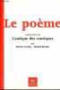Le poème traduction du cantique des cantiques.. Cadiot Olivier & Berder Michel