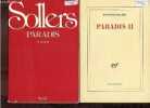 "Paradis + Paradis II (2 volumes) - roman - Collection ""tel quel"".". Sollers Philippe