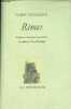 Rimes - édition bilingue.. Cavalcanti Guido
