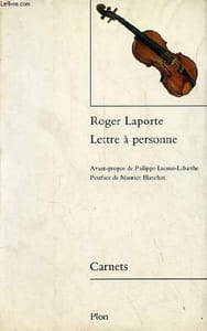 Lettre à personne - Collection carnets.