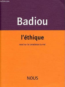 L'éthique - essai sur la conscience du mal.