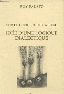 Sur le concept de capital - idée d'une logique dialectique - Collection la philosophie en commun.. Fausto Ruy