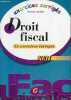 Droit fiscal 35 exercices corrigés 2001 - Collection fac universités.. Lamulle Thierry