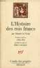 L'histoire des rois francs - Collection l'aube des peuples.. de Tours Grégoire