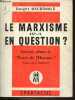 "Le marxisme est-il en question ? - Nouvelle édition de ""partir de l'homme..."" - examen critique des fondements de l'action socialiste.". Macdonald ...