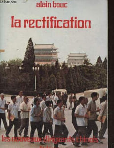 La rectification les nouveaux dirigeants chinois.