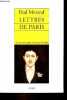 Lettres de Paris.. Morand Paul