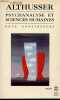 Psychanalyse et sciences humaines - Deux conférences (1963-1964) - Collection le livre de poche biblio essais n°4229.. Althusser Louis