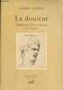 La douleur - Originalit&eacute; d'une th&eacute;orie freudienne - Collection voix nouvelles en psychanalyse.. Aubert Annie
