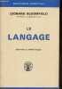 Le langage - Collection Bibliothèque scientifique.. Bloomfield Leonard