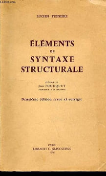 Eléments de syntaxe structurale - 2e édition revue et corrigée.. Tesnière Lucien