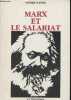 Marx et le salariat.. Nadel Henri