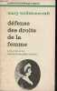 Défense des droits de la femme - Collection petite bibliothèque payot n°273.. Wollstonecraft Mary