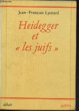"Heidegger et les juifs - Collection "" débats "".". Lyotard Jean-François
