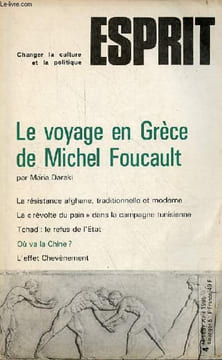 Esprit n°4 avril 1985 - Le voyage en Grèce de Michel Foucault par Maria Daraki - la résistance afghane, traditionnelle et moderne - la révolte du pain ...