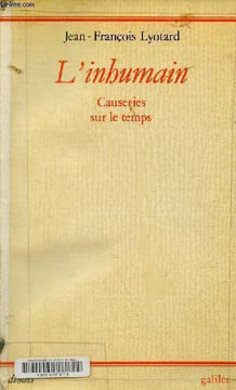"L'inhumain - Causeries sur le temps - Collection "" débats "".". Lyotard Jean-François