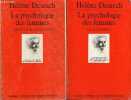 La psychologie des femmes - Etude psychanalytique - Tome 1 + Tome 2 (2 volumes) - Tome 1 : enfance et adolescence - Tome 2 : Maternité - Collection ...
