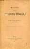 Histoire de la littérature espagnole - 3e édition refondue et augmentée.. Fitzmaurice-Kelly Kames