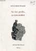 Ne rien perdre, ne rien oublier - Collection Paul Froment n°64 - dédicace de l'auteur.. Mwènè Okoundji Gabriel