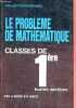 Le problème de mathématique - Classes de 1re (toutes sections) - Collection Durrande.. Sirop Jacqueline & Sirop Simone