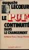 "Le PCF continuité dans le changement de Maurice Thorez à Georges Marchais - Collection "" Libertés 2000 "".". Lecoeur Auguste