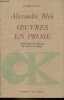 "Oeuvres en prose 1906-1921 - Collection "" Classiques Slaves "".". Blok Alexandre