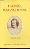 L'Année balzacienne 1982 nouvelle série n°3 - Nouveaux documents sur l'affaire Peytel la genèse d'une erreur judiciaire - Balzac et Lamartine - Balzac ...