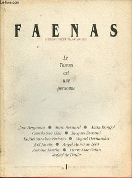 Faenas littérature et tauromachie n°1 - Le Torero est une personne - La statue de Don Tancredo - annotations de torero et d'aficionado - le torero - ...