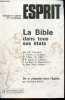 Esprit n°9 septembre 1982 - La bible dans tous ses états - De la propreté dans l'Eglise - Expérience religieuse, expérience esthétique - Abraham à New ...