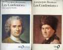 Les Confessions - Tome 1 + Tome 2 (2 volumes) - Collection folio n°376-377.. Rousseau Jean-Jacques