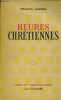 "Heures chrétiennes - Collection "" idées et christianisme "".". Jammes Francis