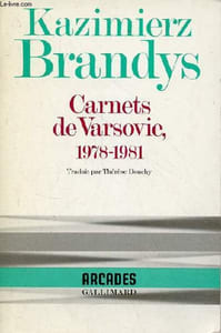 "Carnets de Varsovie 1978-1981 - Collection "" arcades n°2 ""."