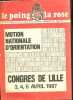 Le poing et la rose n°118 mars 1987 - Motion nationale d'orientation - Congrès de Lille 3,4,5 avril 1987.. Collectif
