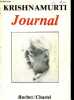 Le journal de Krishnamurti.. Krishnamurti