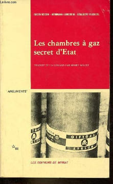 "Les chambres à gaz secret d'Etat - Collection "" arguments "".". Kogon E. & Langbein H. & Ruckerl A.
