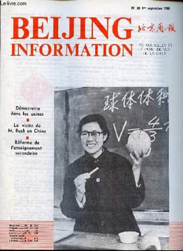 Beijing Information n°35 1er septembre 1980 - Pas de compromis sur la question de principe - Kampuchéa la situation militaire pendant la saison des ...