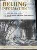 Beijing Information n°2 12 janvier 1981 - Le Taiwan relations act des etats-unis - rétrospective 1980 le moyen orient en agitation - l'europe ...
