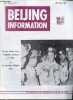 Beijing Information n°7 25 février 1982 - Réfutation de la thèse maintien des capacités de défense de Taiwan - attitude des Etats-Unis à la session ...