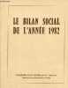Le bilan social de l'année 1982.. Collectif