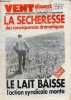 Vent d'ouest n&deg;74 juillet 1976 - Page syndicale - agriculture aux sommets - actions et luttes - dossier viande et groupements de producteurs - les ...