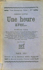 Une heure avec ... première série - Collection les documents bleus n°5.