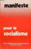 Manifeste pour le socialisme.. Collectif