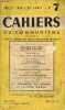Cahiers du communisme n°7 26e année juillet 1949 - Salut a Georges Dimitrov - vigilance politique et unité d'action - Europe, nations, ...