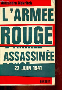 L'armée rouge assassinée 22 juin 1941.. Nekritch Alexandre