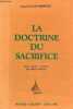 "La doctrine du sacrifice - Collection "" mystiques et religions "".". Coomaraswamy Ananda K.