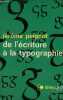 De l'écriture à la typographie - Collection idées n°126.. Peignot Jérôme